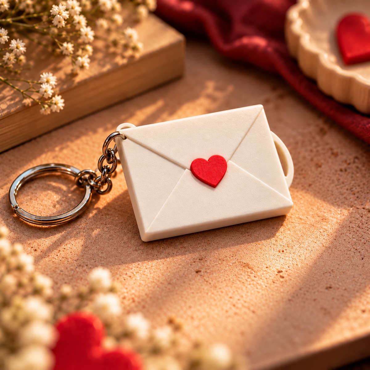 Personalized NFC Photo Keychain | Custom Memory Envelope with Photo & Music Sharing