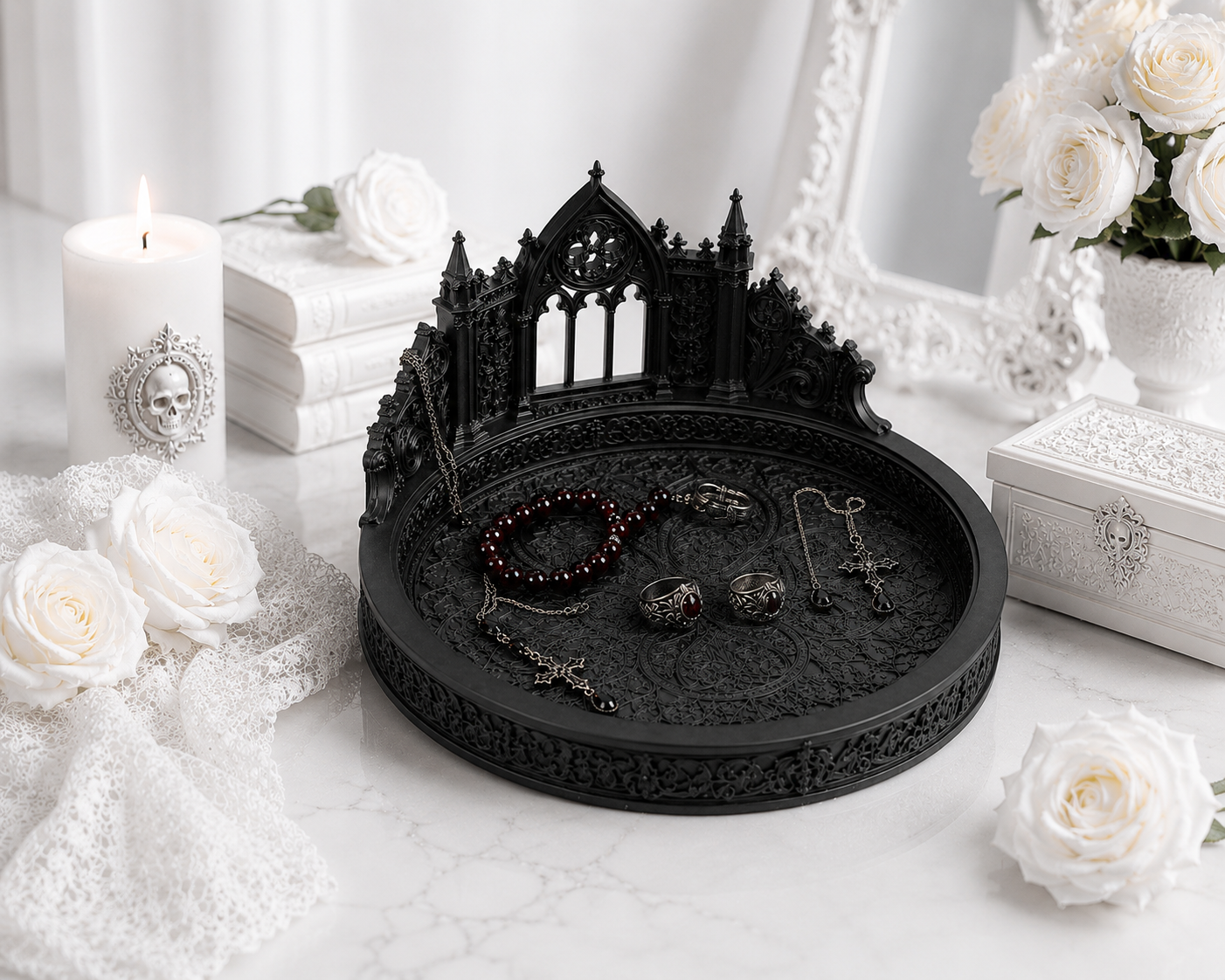 Goth theme Jewellery Tray