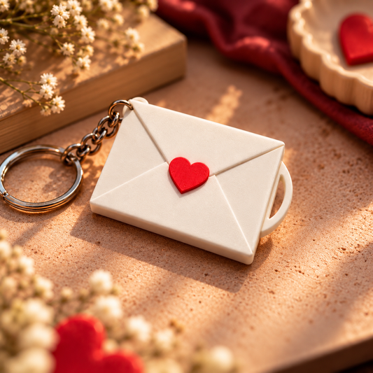 Personalized NFC Photo Keychain | Custom Memory Envelope with Photo & Music Sharing