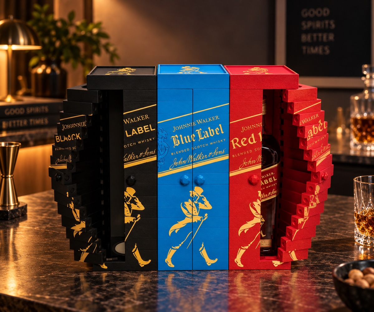 Transforming Whisky Bottle Vault – 3D Printed Mechanical Liquor Display