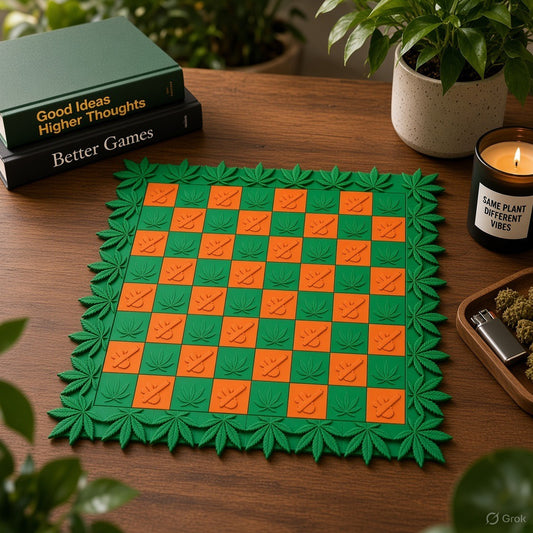 Sativa vs Indica 3D Printed Cannabis-Themed Chess Set