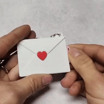 Personalized NFC Photo Keychain | Custom Memory Envelope with Photo & Music Sharing