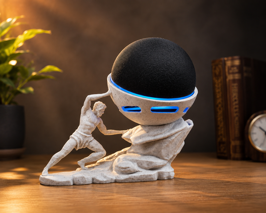 Sisyphus Echo Dot Holder – 3D Printed Mythology Alexa Speaker Stand