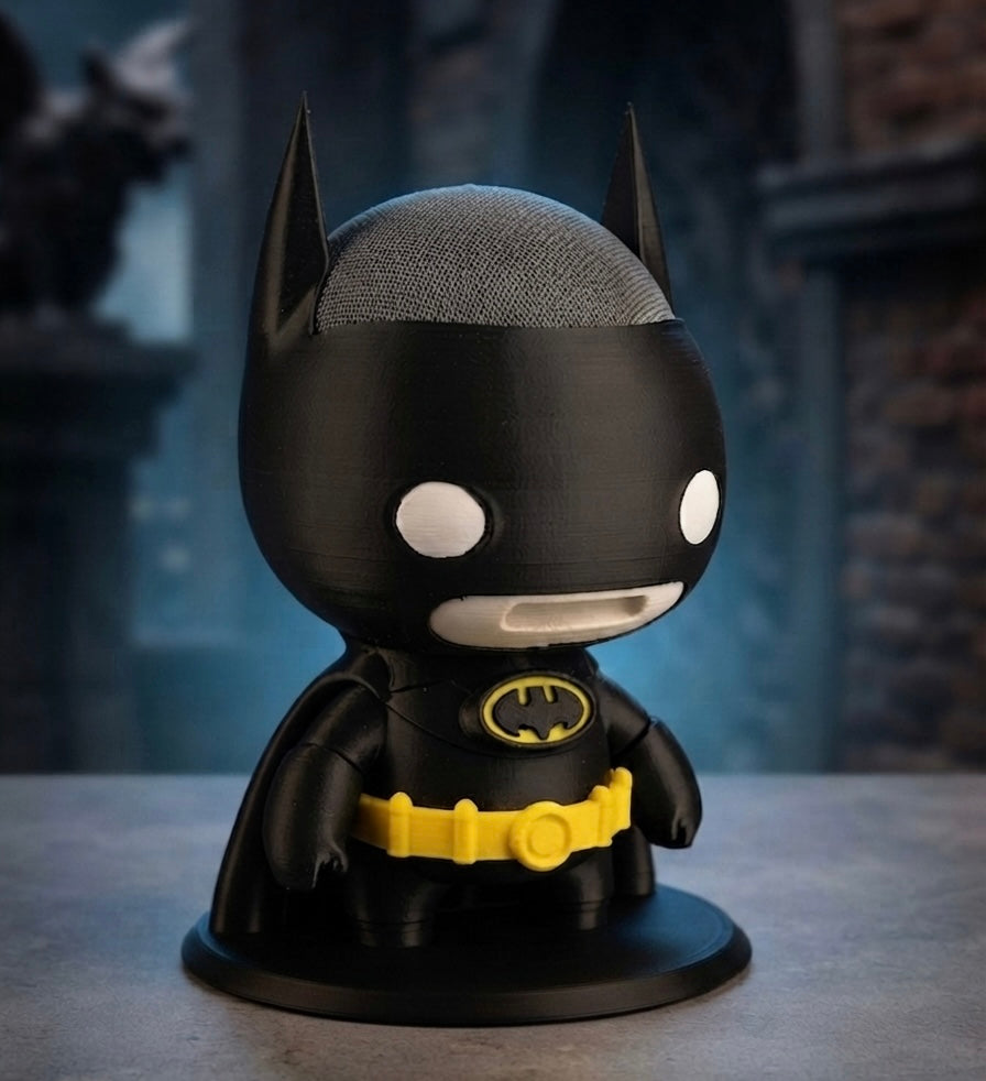 The Dark Knight Echo Dot Stand | 3D-Printed Batman Alexa Speaker Holder (Gen 4 & 5)