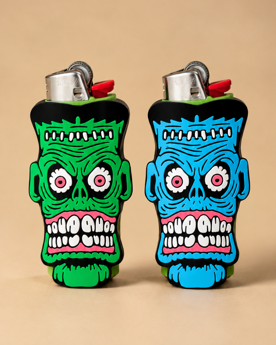 Frankenstein Monster BIC Lighter Sleeve – 3D Spooky Novelty Case