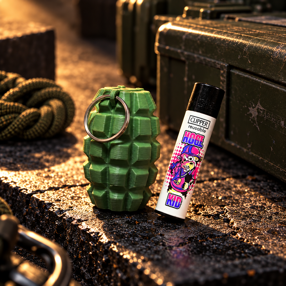 actical Grenade BIC Lighter Sleeve – 3D Novelty Case