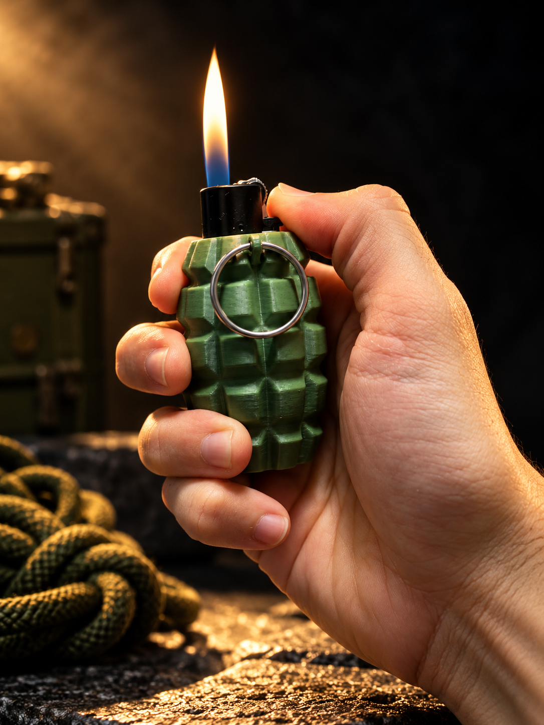 actical Grenade BIC Lighter Sleeve – 3D Novelty Case