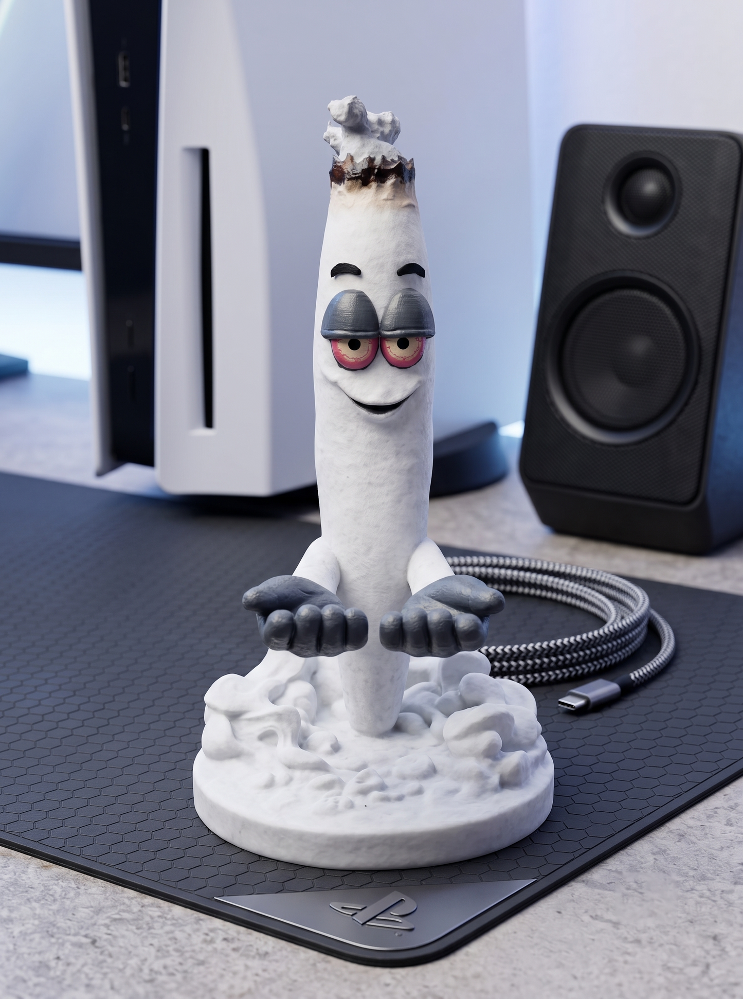 The "Baked" Gaming Companion – 3D Cartoon PS5 Controller Holder