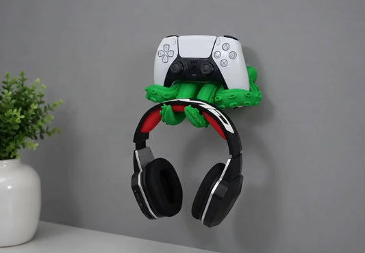 Kraken Tentacle Wall Mount for PS5 Controller & Gaming Headset